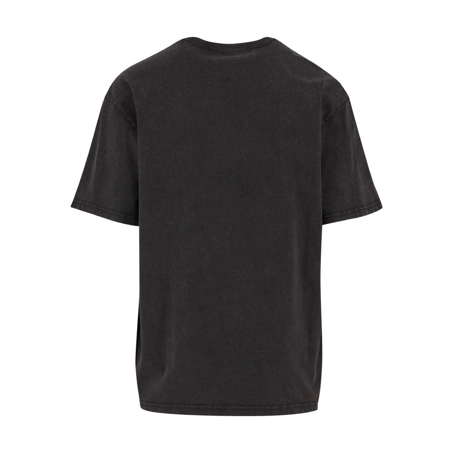 Dunkelgraues oversized T-Shirt too queer to compromise, Rückansicht 