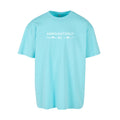 Hellblaues oversized T-Shirt Unapologetically Me von Chaoss, Frontansicht mit Statement-Print