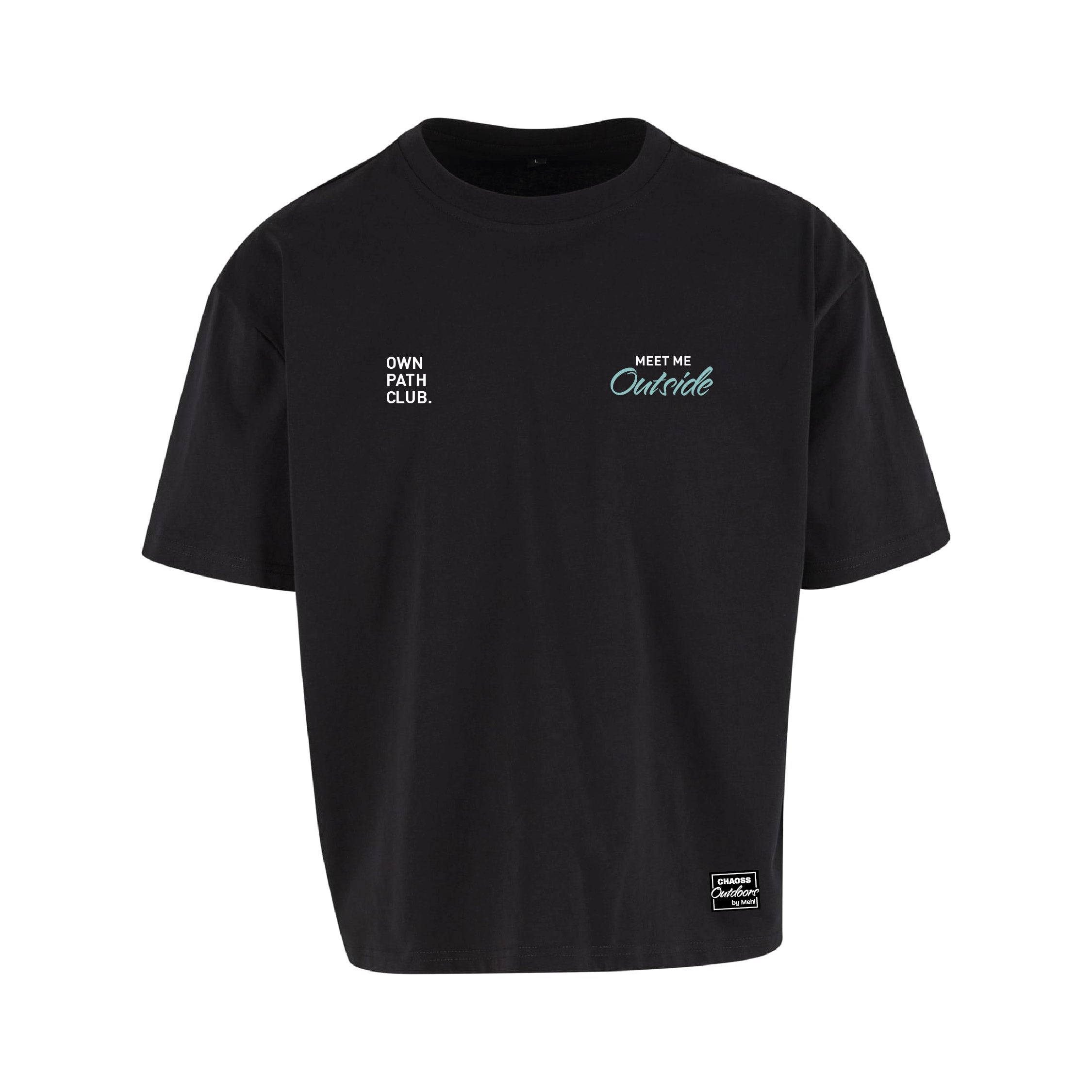 Oversized Cropped T-Shirt Mountains