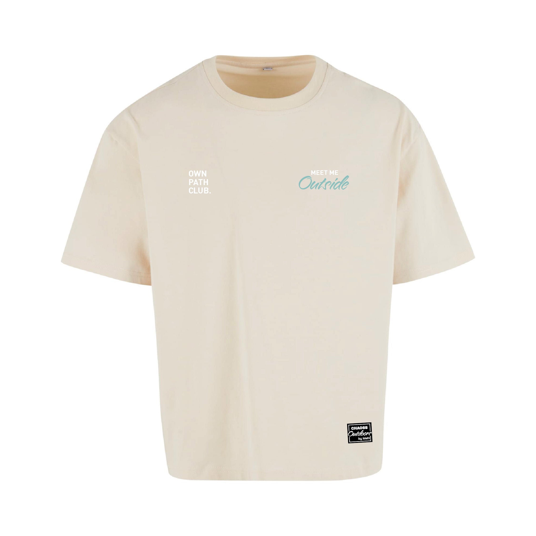 Oversized Cropped T-Shirt Mountains