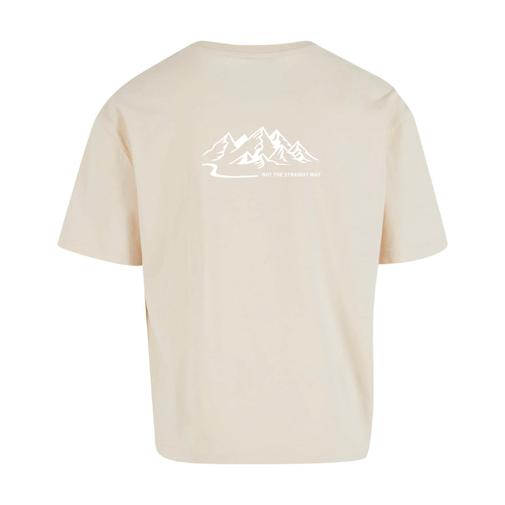 Oversized Cropped T-Shirt Mountains