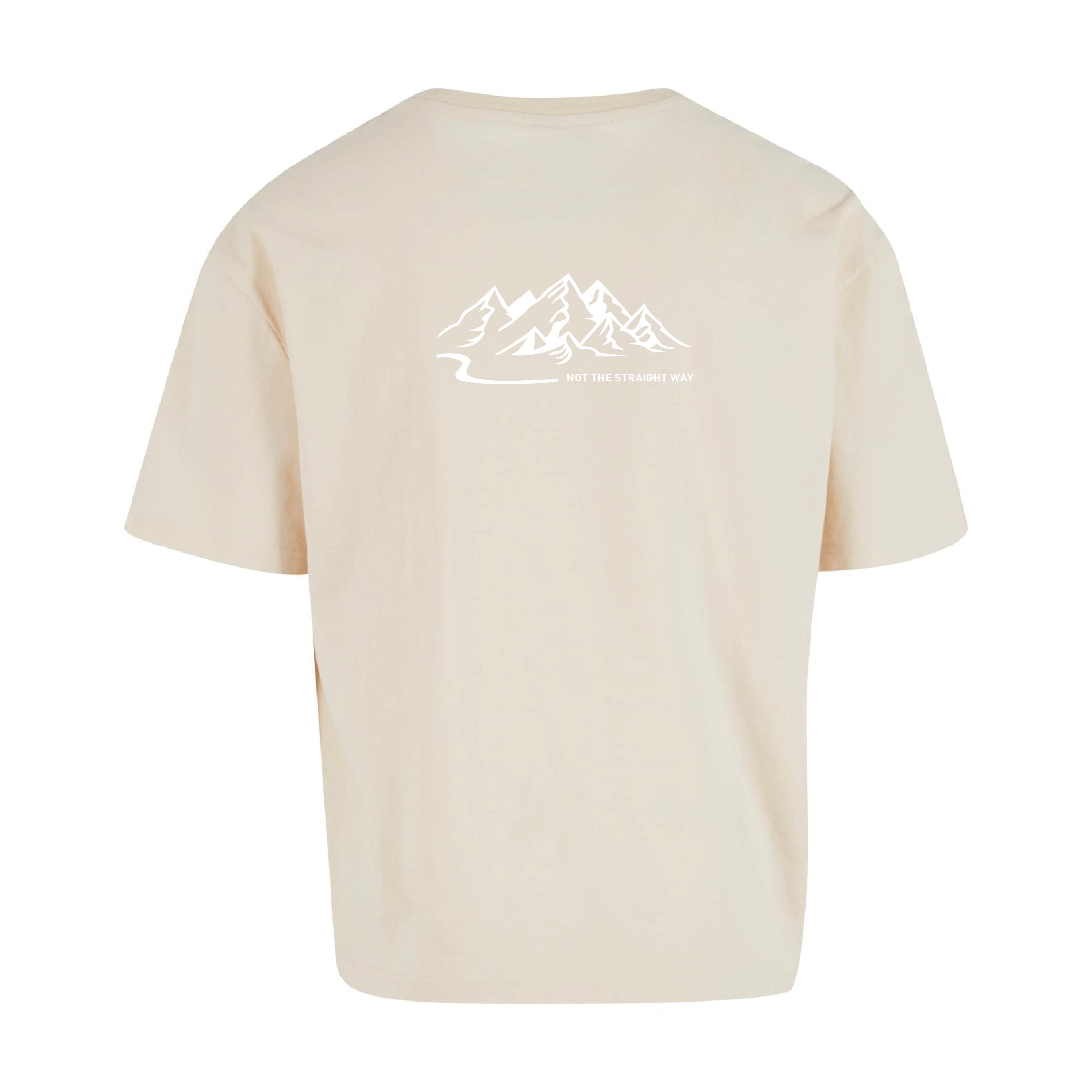 Oversized Cropped T-Shirt Mountains