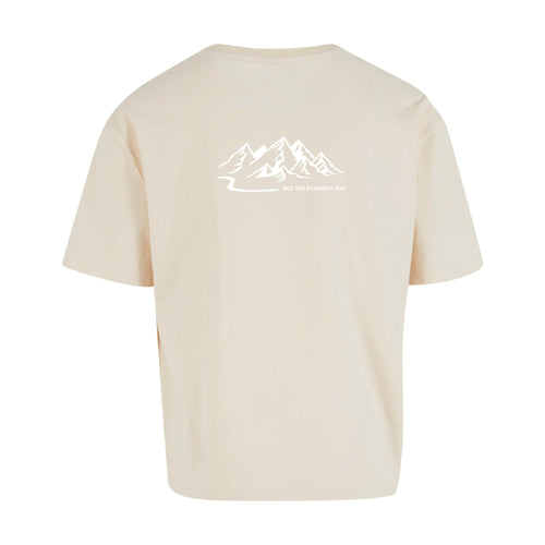 Oversized Cropped T-Shirt Mountains