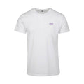 Weißes T-Shirt Call, Frontansicht mit kleinem Chaoss-Schriftzug