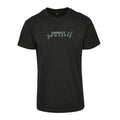 Schwarzes T-Shirt Embrace Yourself von Chaoss, Frontansicht mit Statement-Print