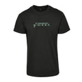 Schwarzes T-Shirt Manifest von Chaoss, Frontansicht mit Statement-Print