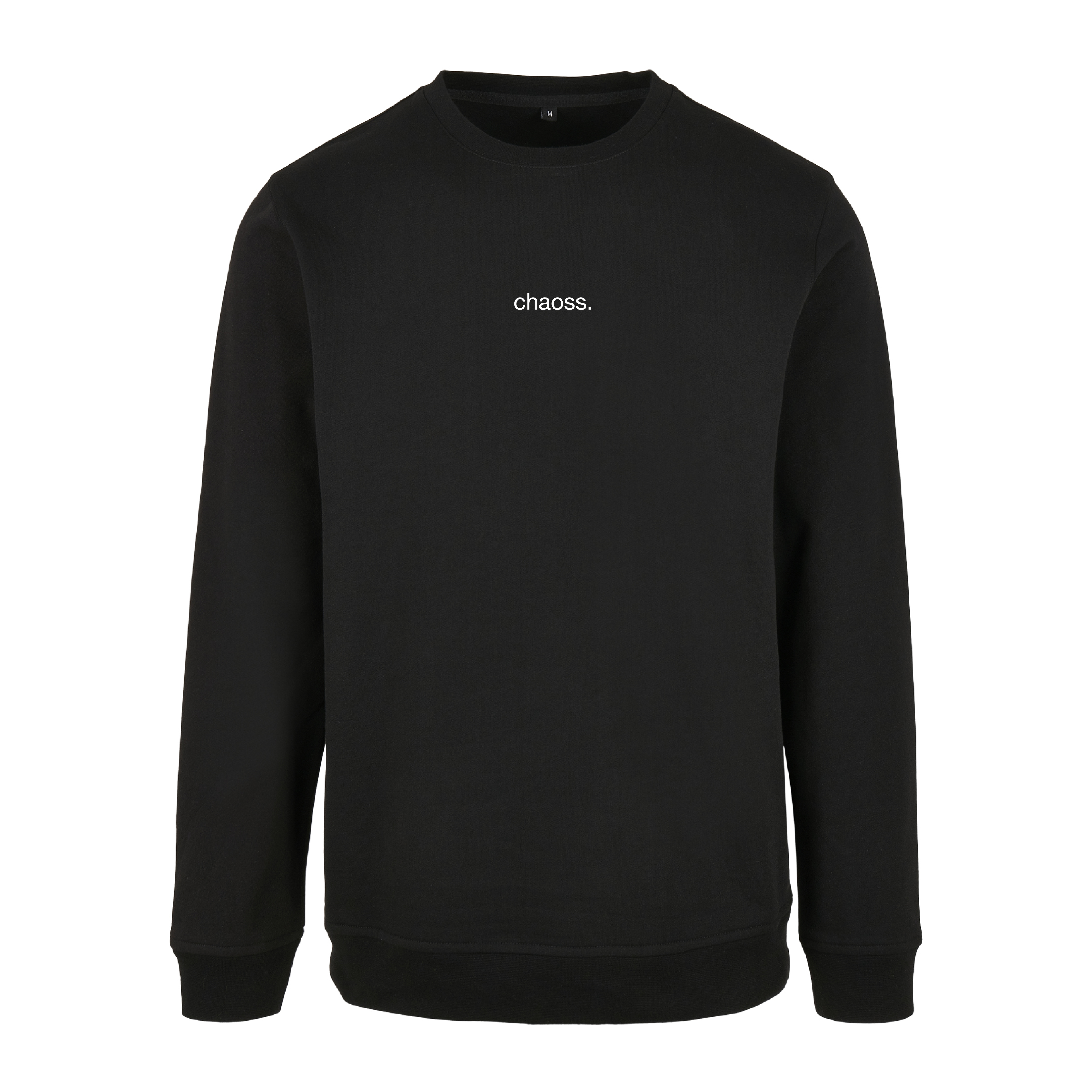 Pullover Not Your Label aus 100% Baumwolle, Frontansicht mit kleinem Chaoss Schriftzug