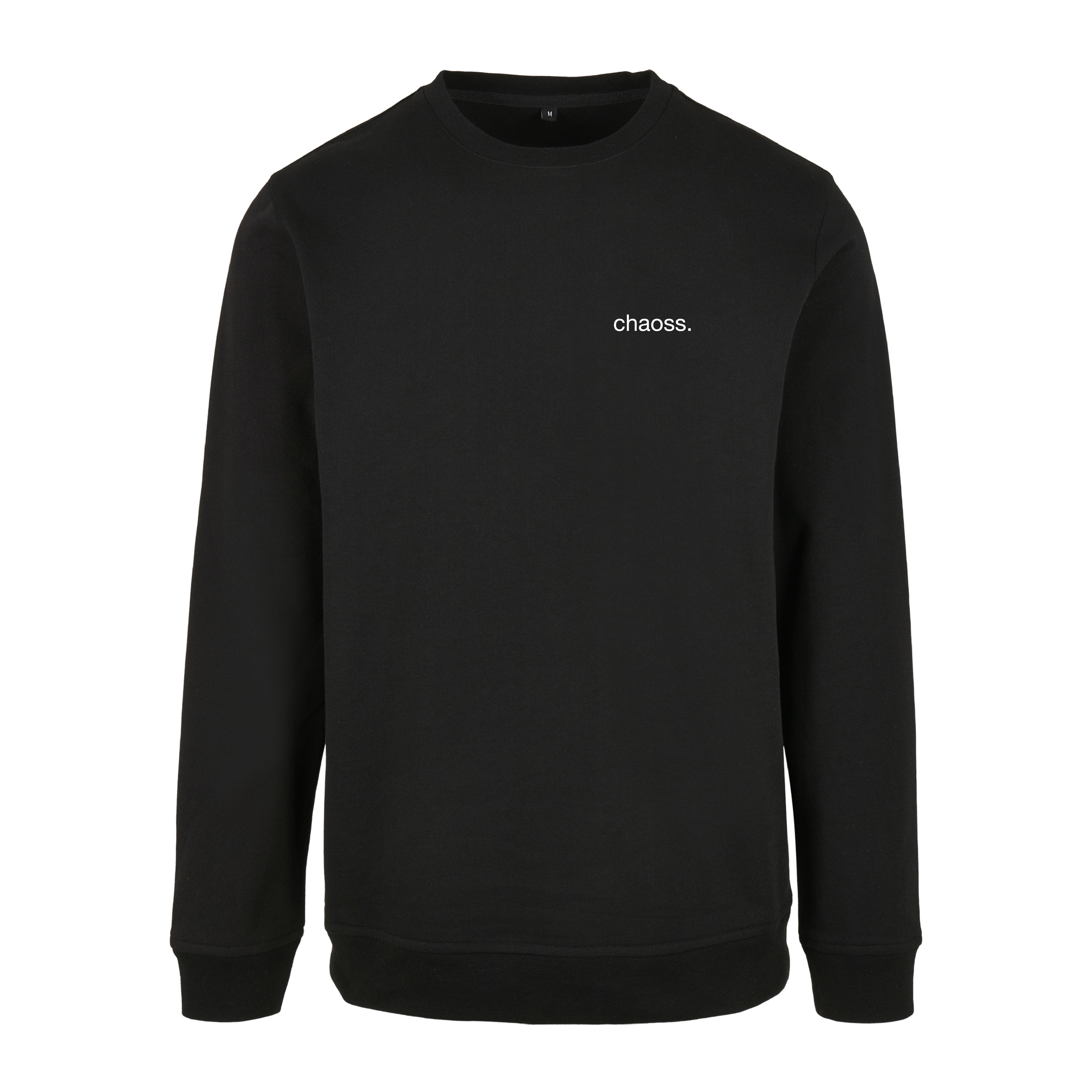 Pullover „Never Not Proud" von Chaoss, Frontansicht mit kleinem Schriftzug
